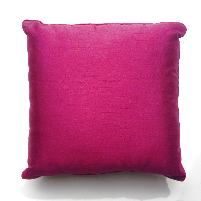 CUSHION, Purple Silk (Magenta)